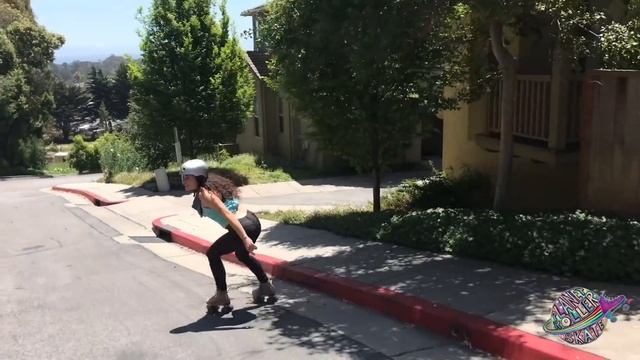 Learn how to roller skate DOWNHILL *aka HILLBOMB* смотреть онлайн