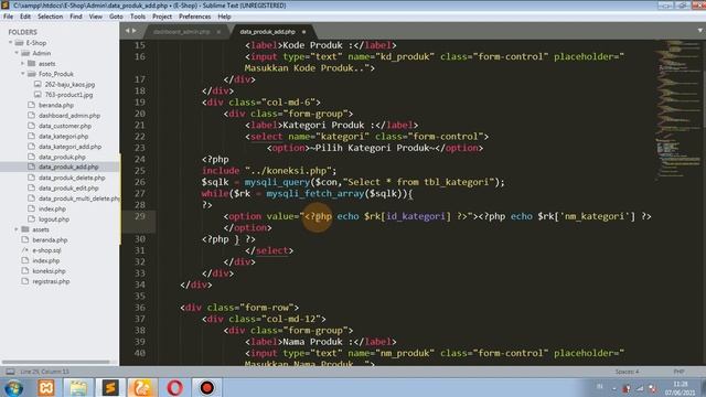 Studi Kasus Pemrograman Web (E-Commerce) - #Part 7 Join Table смотреть онлайн