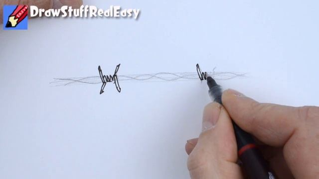 How to draw Barbed Wire Real Easy смотреть онлайн