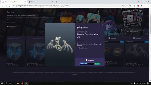 Última Chance Para Conseguir o item [Wyrm Skeleton] Roblox Event смотреть онлайн