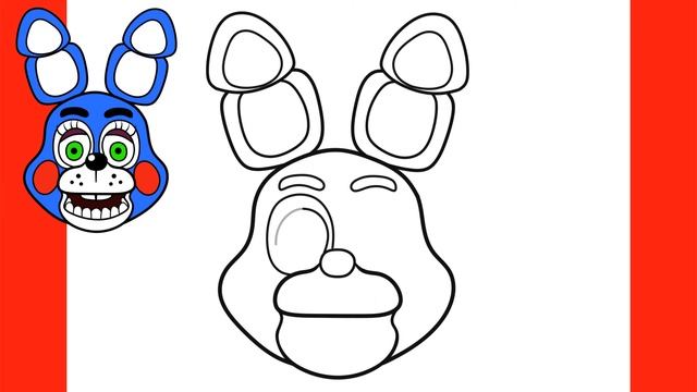 How to Draw TOY BONNIE - FIVE NIGHTS AT FREDDY'S смотреть онлайн