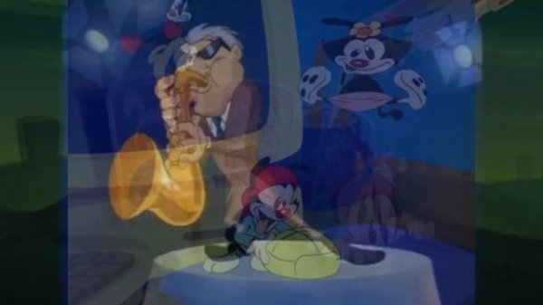 Animaniacs Original, PC Game Pack, and Reboot intros playing at the same time