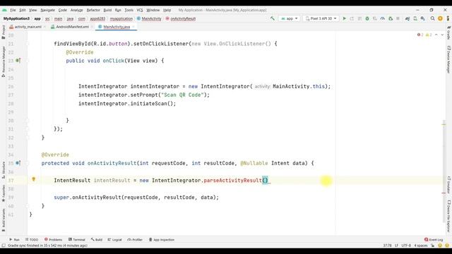 ANDROID STUDIO - BARCODE SCANNER (ZXingBarcodeScanner) | Abhishek G смотреть онлайн