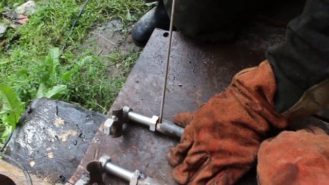 2 скважина на воду  Гидробурение #22   Делаем ручки для Гидробурения и прикручиваем напайки к пике