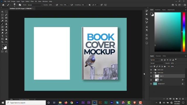 How to Design Book Cover 3 View Mockup in Photoshop смотреть онлайн