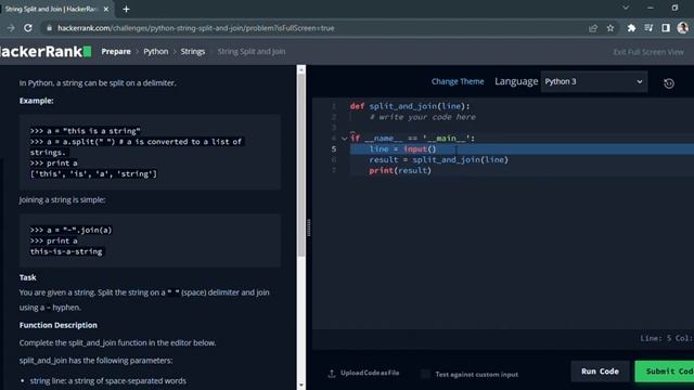 String split and join 14 || #hackerrank || #python смотреть онлайн