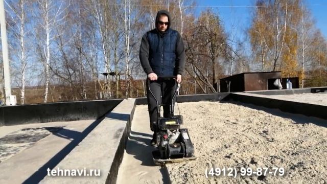 ВИБРОПЛИТА ZITREK Z3K90 - уплотнение песка 350 тонн, 3000 кв. м площади смотреть онлайн