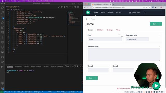 ProcessWire RockMigrations Quickstart смотреть онлайн