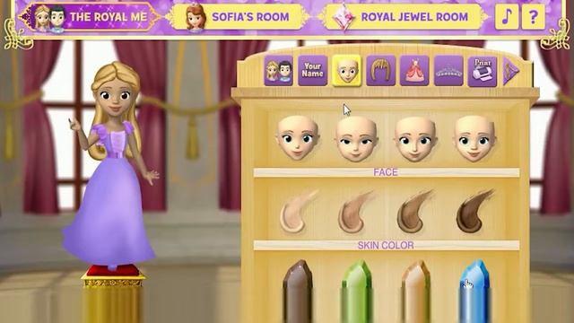 Sofia the First The Royal Me - Sofia Dress Up (Disney Junior Sofia the First Video Game) смотреть онлайн
