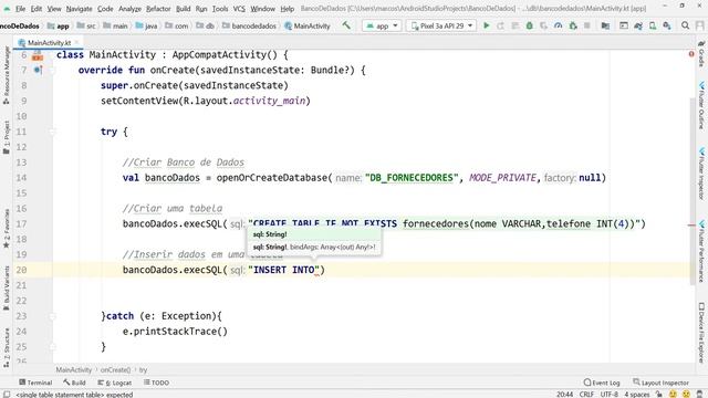 SQLite no Android - Configurando o Banco de Dados - Aula 02 смотреть онлайн
