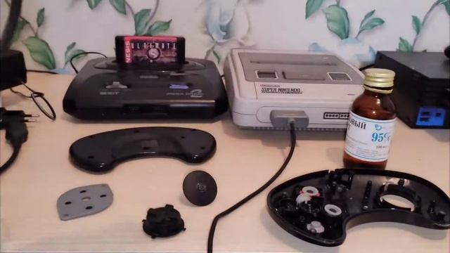 Sega Джойстики разборка и чистка. Даём вторую жизнь. Sega Mega Drive 2. Стародельный клон из 90- Х.