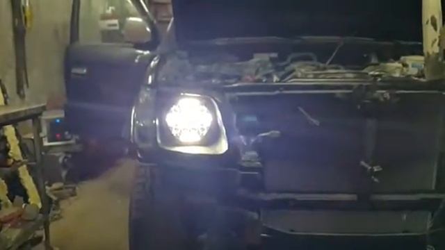 Подключение диодных фар смотреть онлайн