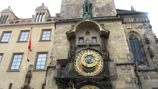 Пражские куранты, Prague Astronomical Clock- поездки в Европу смотреть онлайн