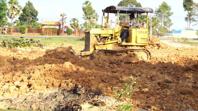 Amazing Best Lake Filling Land Leveling  With Dump Truck