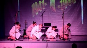 Танец на военную тему. 2015г.