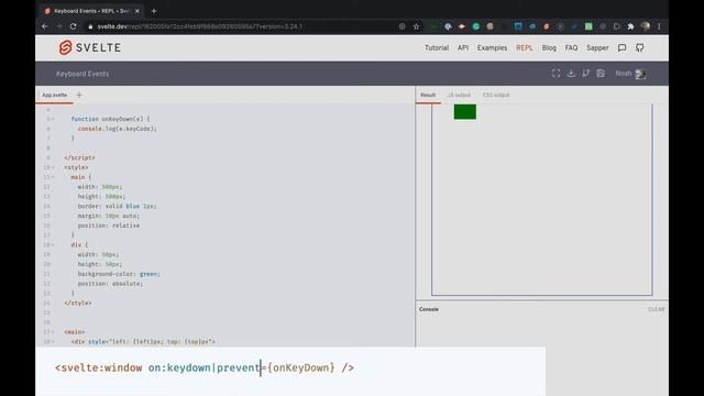 Svelte.js - How to respond to keyboard events смотреть онлайн