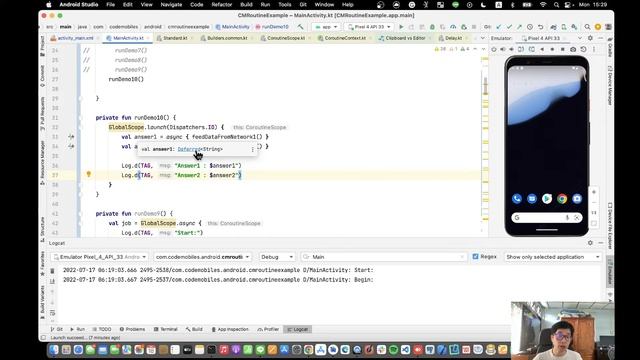 สอน Android Coroutines Ep9/12 - In-Depth Async - Await смотреть онлайн