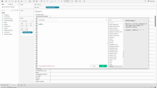 Customer star rating in tableau смотреть онлайн