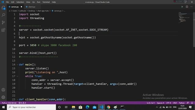 Python Chat-App السرفر смотреть онлайн