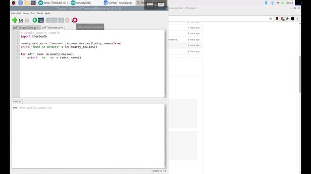 Simple Bluetooth communication between Raspberry Pi/Python and ESP32/SerialToSerialBT смотреть онлайн