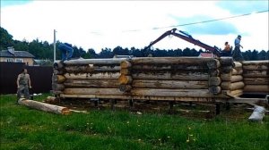 Изготовление, доставка и сборка сруба дома из бревна ручной рубки с рубкой углов сруба в ЧАШУ.