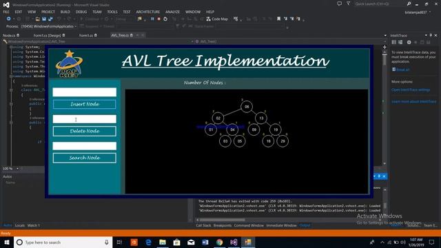 C# .Net AVL Tree Implemenation (2019) смотреть онлайн