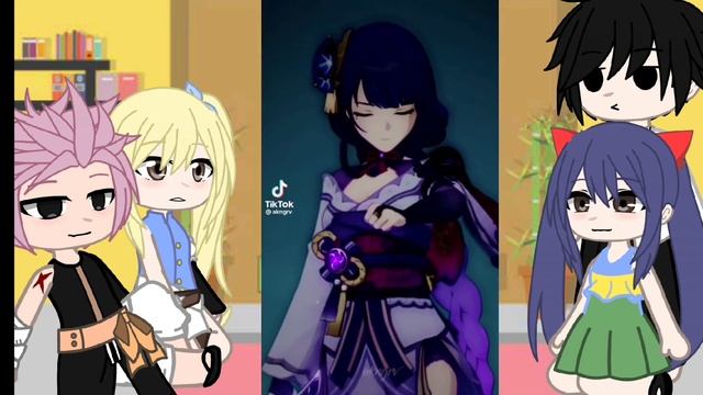 реакция хвоста феи на слуйщую жизнь Эрзы/Эльзы и Миры! 2/?#fairytail #реакции #геншинимпакт #тикток