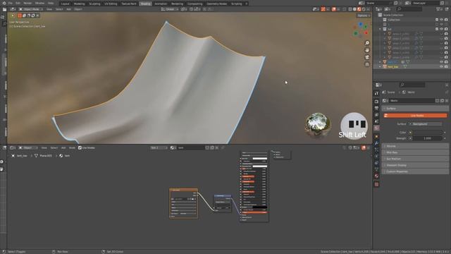 Create Assets in Blender, canopy with cloth simulation смотреть онлайн