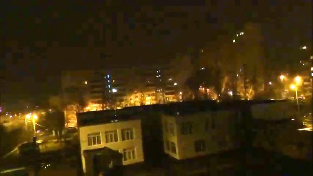 Гроза в марте: гром и молнии над ночным Харьковом - 30 марта 2017 смотреть онлайн