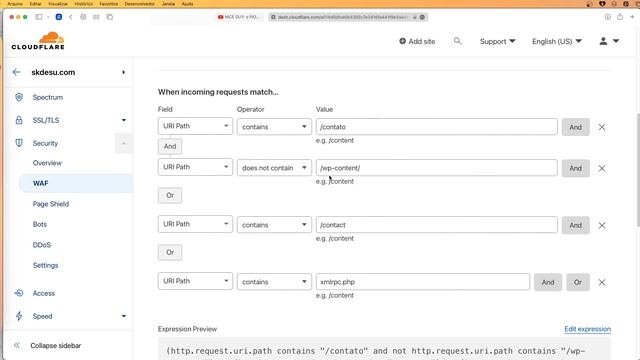 Criando Regras de Firewall no Cloudflare para o Wordpress смотреть онлайн