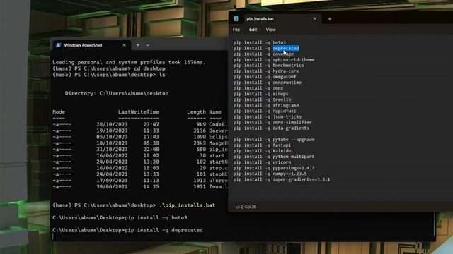 How to run multiple pip installs using windows powershell смотреть онлайн