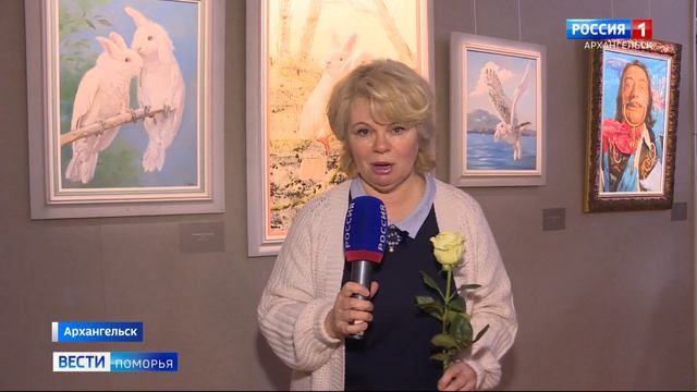 Художник Никас Сафронов представил свою выставку в Архангельском музее изобразительных искусств смотреть онлайн