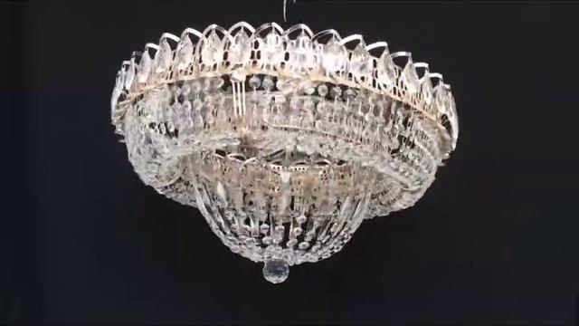 хрустальная потолочная люстра Обруч Купол смотреть онлайн