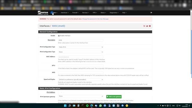 Настройка сети pfSense с маской /32 для внешнего IP адреса (до 2.6.0) смотреть онлайн
