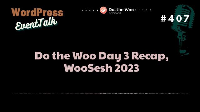 The WooSesh 2023 Day 3 Recap by Do the Woo смотреть онлайн