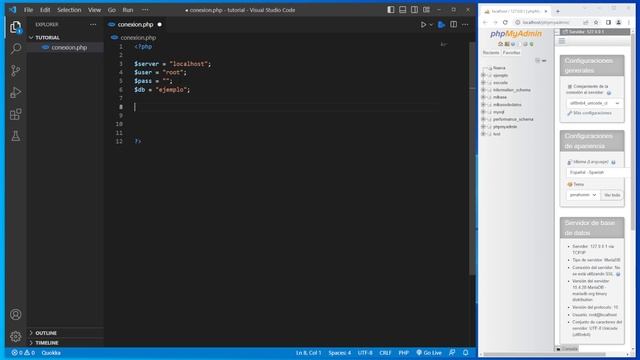 como CONECTAR una BASE DE DATOS MYSQL con PHP en VISUAL STUDIO CODE ? смотреть онлайн