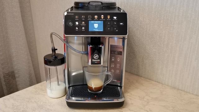 Italian Cappuiccino on Saeco GranAroma: settings and brewing смотреть онлайн