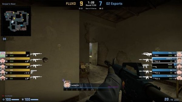 CS:GO POV Demo G2 m0NESY (27/17) vs Fluxo (de_mirage) @ BLAST Premier Fall Final 2022