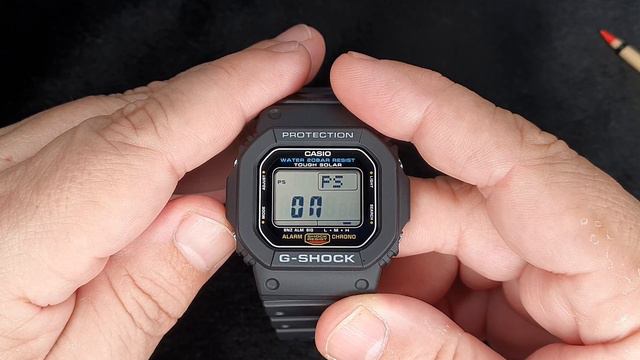 CASIO G-SHOCK G-5600E-1 TOUGH SOLAR