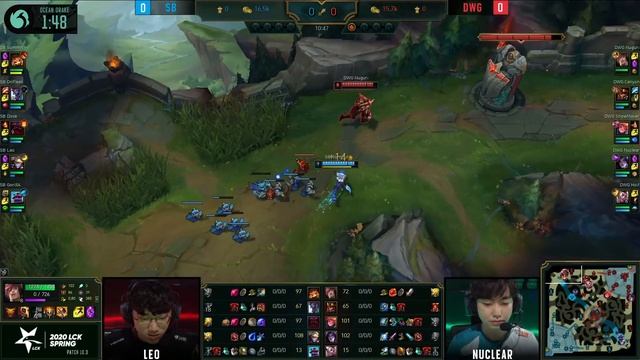 SB vs DWG - Round 1 Game 1 | LCK Spring Split | SANDBOX Gaming vs. DAMWON Gaming (2020) смотреть онлайн