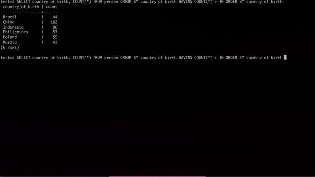 PostgreSQL: Group By Having | Course | 2019 смотреть онлайн