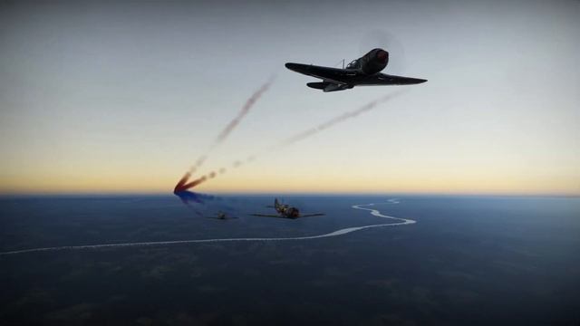 War Thunder. Воздушные рыцари. Полеты по прямой c дымами! смотреть онлайн
