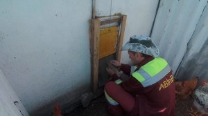 Делаю войлочную шторку на вход в курятник своими руками.