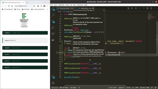 #PHP - 34 - CRUD com PHP e MYSQL - Operação de INSERT - Parte 1 смотреть онлайн