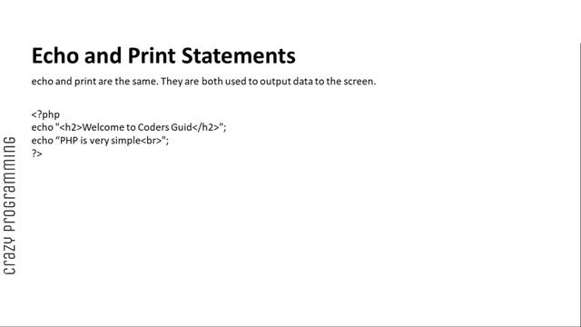 PHP Echo Print Theory смотреть онлайн