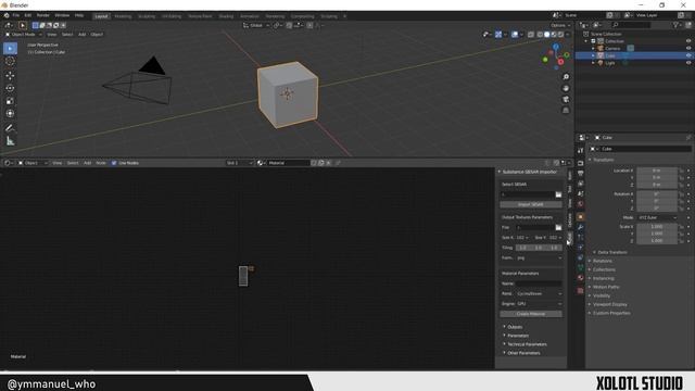 Use Substance files (SBSAR) inside Blender 2.81 (install & use) смотреть онлайн