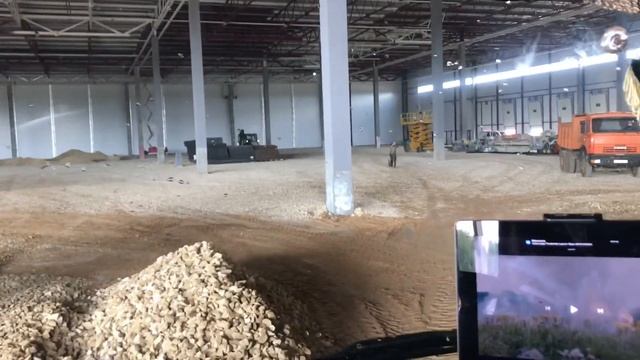 Оторвал лапы на новом прицепе (Выгрузка на стройке ( смотреть онлайн