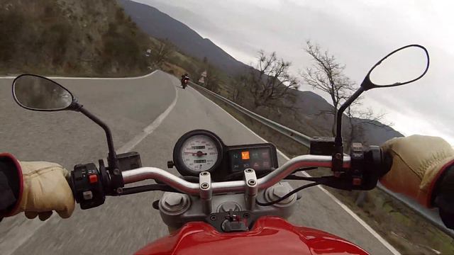 ducati monster 600 on board - passo di viamaggio - full hd 1080p - gopro hero3 - PART 1 смотреть онлайн