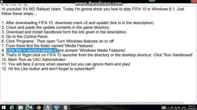 How to play FIFA 15 in Windows 8.1 смотреть онлайн