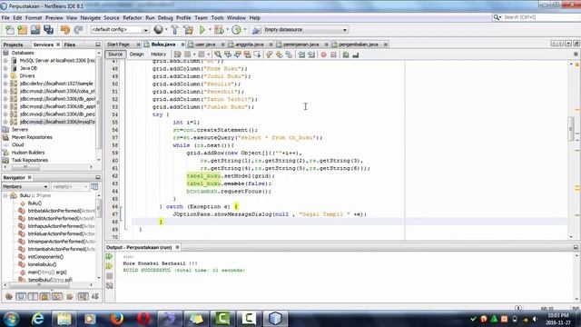 Aplikasi Perpustakaan menggunakan Java Netbeans 8.1 смотреть онлайн